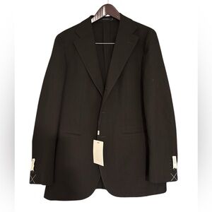 SuitSupply- Tailored Fit Havana Jacket in Dark Brown